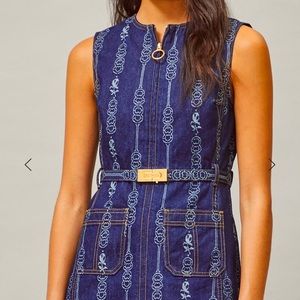 Tory Burch Gemini link denim dress